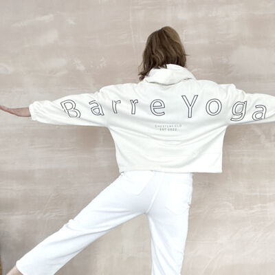 Barre Yoga Shoulder Designs Cream & Black  Thumbnail